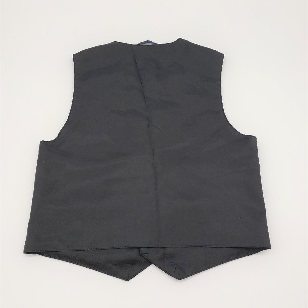 Boys Black Pinstripe Dress Suit Vest Size 5 - Picture 2 of 3